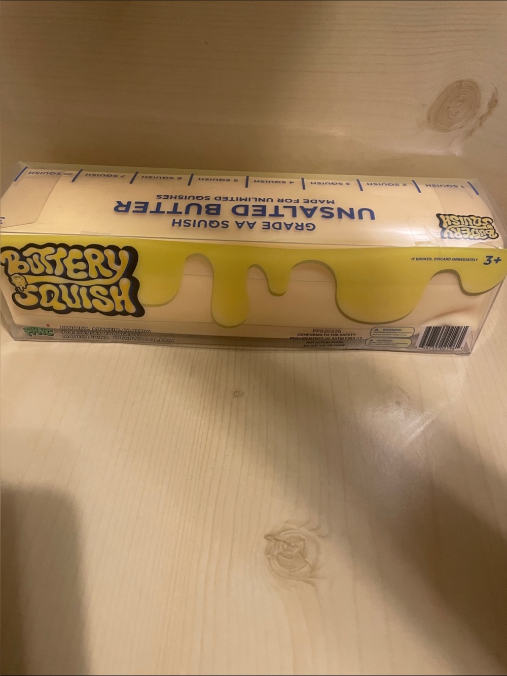 Yellow Unsalted Butter Squeeze Toy -